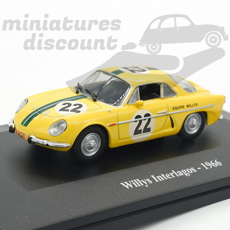 RENAULT ALPINE "WILLYS INTERLAGOS" DE 1966 (JAUNE) - ELIGOR - 1/43ème sous blister