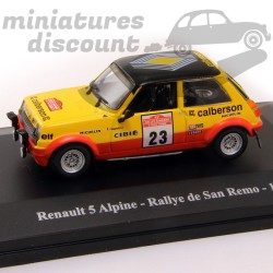 RENAULT 5 ALPINE (JAUNE) - 1/43ème sous blister