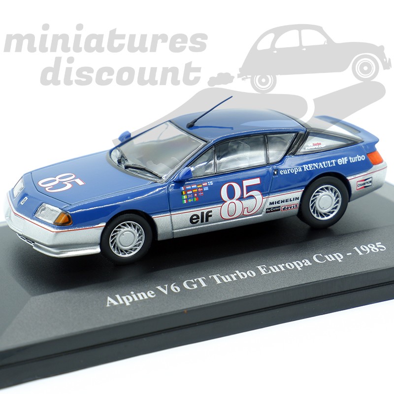 RENAULT ALPINE V6 GT TURBO EUROPA CUP 1985 (BLEU) - ELIGOR - 1/43ème sous blister