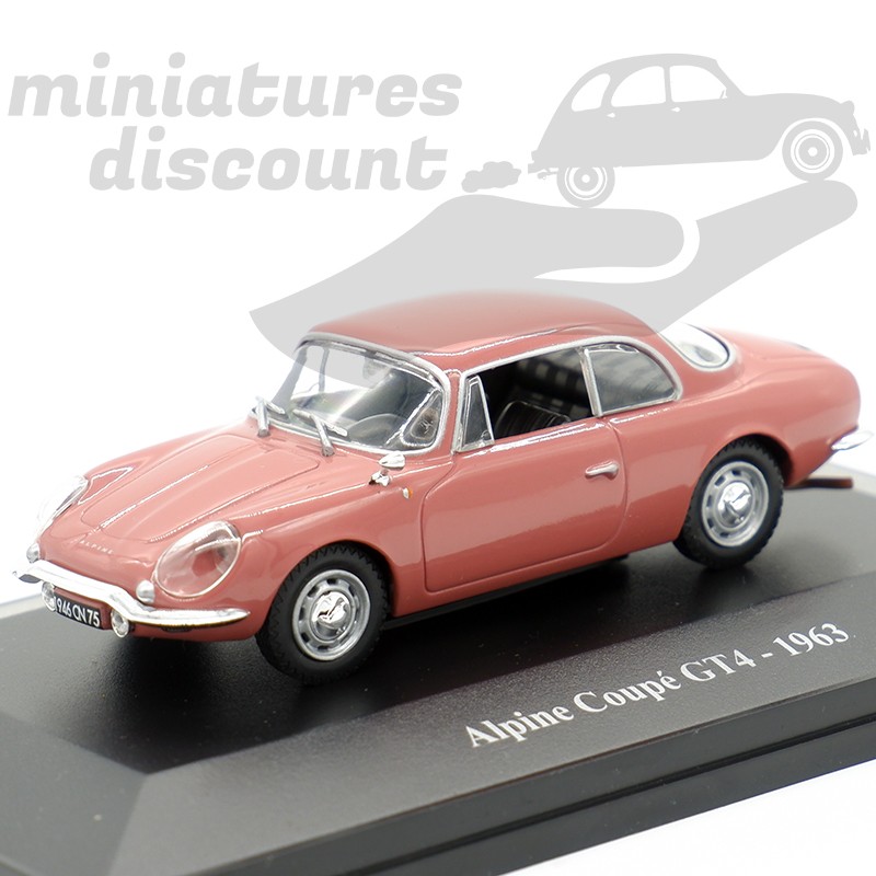 RENAULT ALPINE COUPÉ GT4 DE 1963 (ROSE) - 1/43ème sous blister