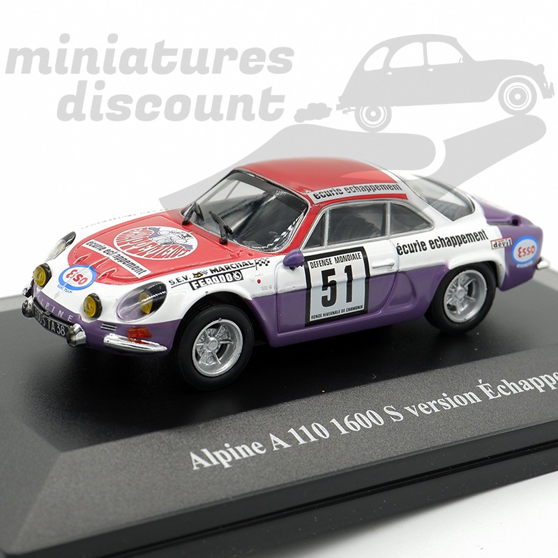 RENAULT ALPINE A 110 1600 S VERSION ECHAPPEMENT (BLANC) - ELIGOR - 1/43ème sous blister