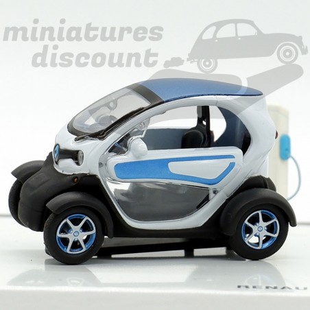 RENAULT TWIZY ELECTRIQUE (BLANC ET BLEU) - NOREV - 1/43ème en boite