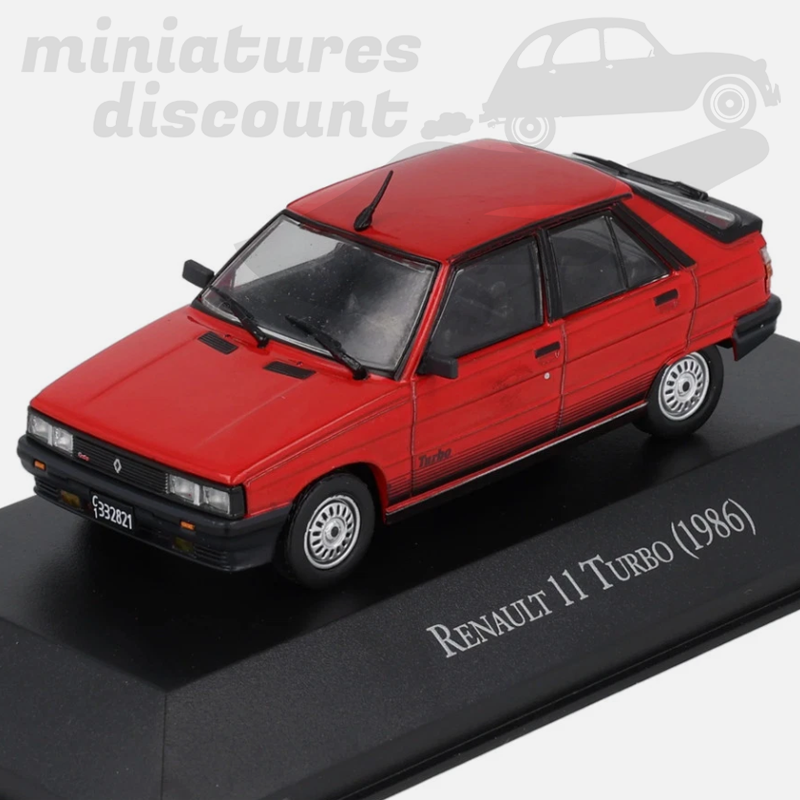 RENAULT 11 TURBO (ROUGE) - 1/43ème sous blister