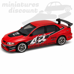 MITSUBISHI LANCER EVO IX FAST AND FURIOUS (ROUGE) - 1/43ème en boite