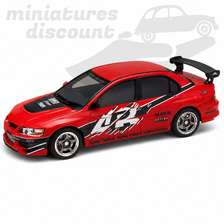 MITSUBISHI LANCER EVO IX FAST AND FURIOUS (ROUGE) - 1/43ème en boite