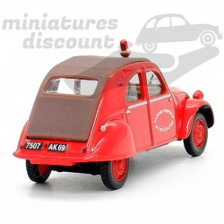 CITROËN 2CV AZL "SAPEUR POMPIERS" (ROUGE) - NOREV - 1/43ème sous blister