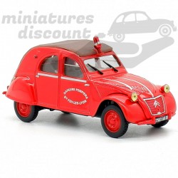 CITROËN 2CV AZL "SAPEUR POMPIERS" (ROUGE) - NOREV - 1/43ème sous blister