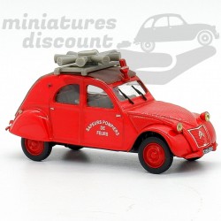 CITROEN 2CV POMPIERS (ROUGE) - NOREV - 1/43ème sous blister