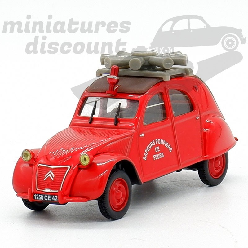 CITROEN 2CV POMPIERS (ROUGE) - NOREV - 1/43ème sous blister