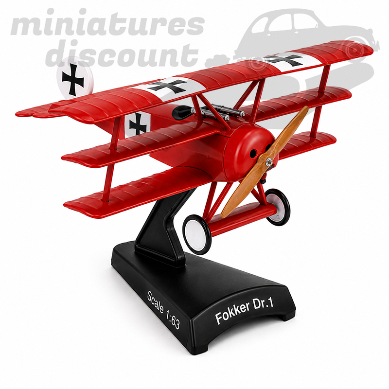 AVION FOKKER DR.1 (ROUGE) - 1/100ème sous blister