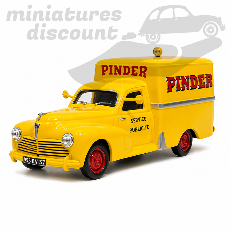 PEUGEOT 203 VAN "PINDER" CIRQUE PINDER (JAUNE) - 1/43ème sous blister
