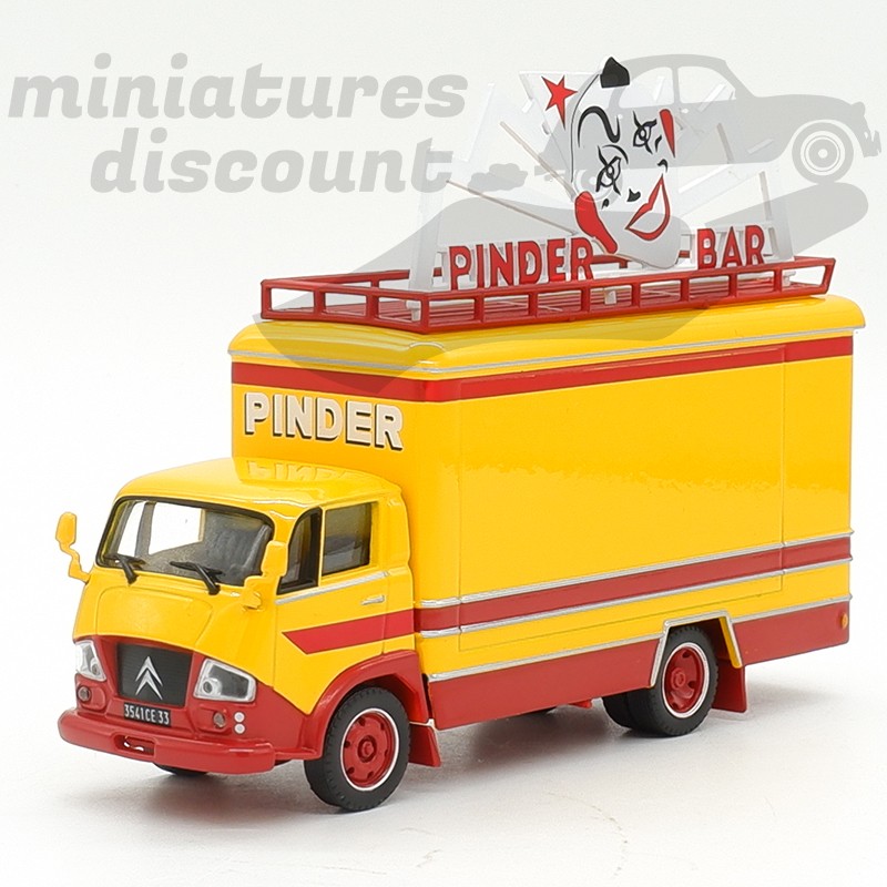 CITROËN 450N "PINDER BAR" CIRQUE PINDER (JAUNE) - 1/43ème sous blister