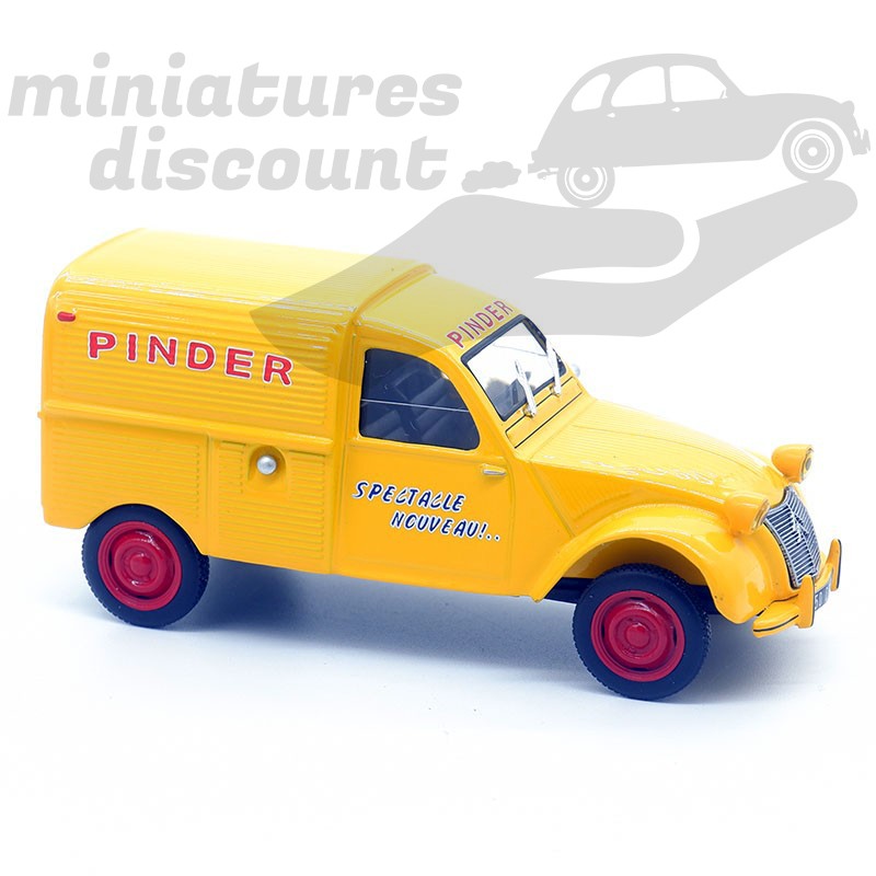 CITROËN 2CV CIRQUE PINDER (JAUNE) - 1/43ème sous blister