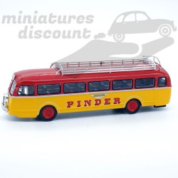 BUS CHAUSSON PINDER CIRQUE PINDER (JAUNE) - 1/64ème sous blister