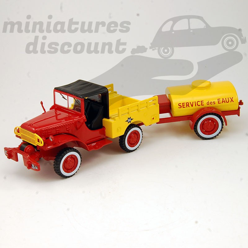 DODGE WC52 " SERVICE DES EAUX PINDER " CIRQUE PINDER (JAUNE) - 1/43ème sous blister