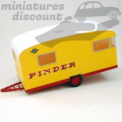 CARAVANE, ROULOTTE " PINDER " CIRQUE PINDER (JAUNE) - 1/43ème sous blister