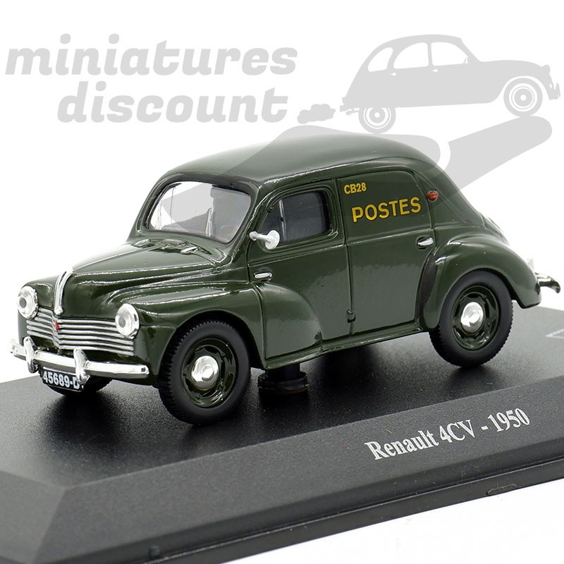 RENAULT 4CV 1950 "LA POSTE" (VERT FONCÉ) - 1/43ème en boite