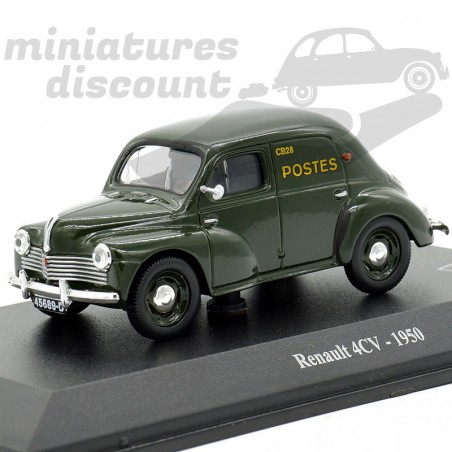 RENAULT 4CV 1950 "LA POSTE" (VERT FONCÉ) - 1/43ème en boite