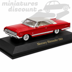 MERCURY MARAUDER DE 1964 (ROUGE) - 1/43ème sur socle