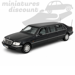MERCEDES S600L PULLMANN 1997 DARK METALIC (NOIR) - VITESSE - 1/43ème en boite