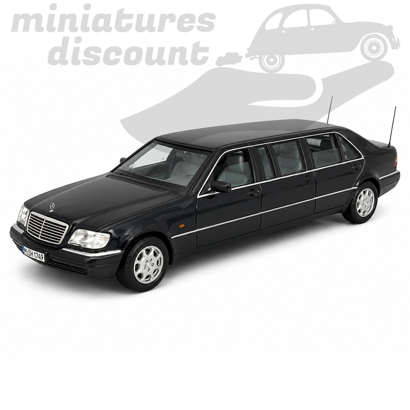 MERCEDES S600L PULLMANN 1997 DARK METALIC (NOIR) - VITESSE - 1/43ème en boite