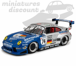 PORSCHE 911 GT2 LE MANS 1997 (GRIS/BLEU) - VITESSE - 1/43ème en boite