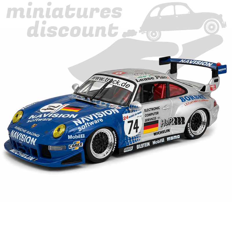 PORSCHE 911 GT2 LE MANS 1997 (GRIS/BLEU) - VITESSE - 1/43ème en boite