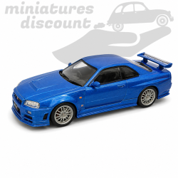 NISSAN SKYLINE GT-R R34 (BLEU) - 1/43ème en boite