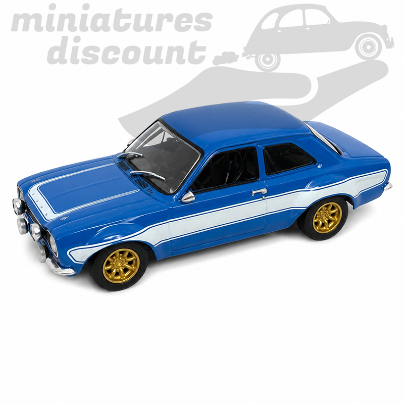 FORD ESCORT MK I RS1600 (BLEU) - 1/43ème en boite