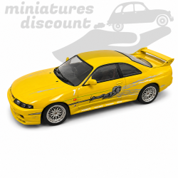 NISSAN SKYLINE GT-R R33 (JAUNE) - 1/43ème en boite