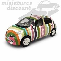 NISSAN MARCH STIPE VERSION (MULTICOLORE) - KYOSHO - 1/43ème en boite