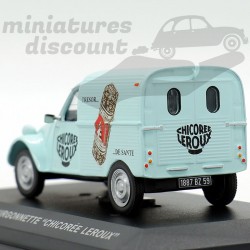 CITROËN 2CV FOURGONNETTE ''CHICORÉE LEROUX'' (BLEU) - 1/43ème en boite