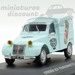 CITROËN 2CV FOURGONNETTE ''CHICORÉE LEROUX'' (BLEU) - 1/43ème en boite