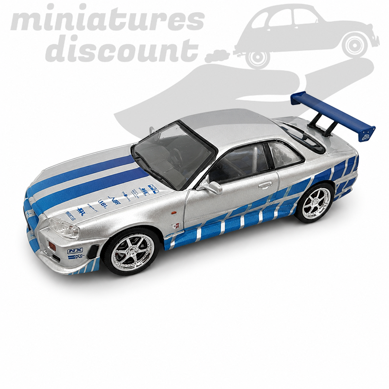 NISSAN SKYLINE GT-R R34 (GRIS) - 1/43ème en boite