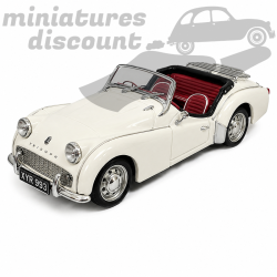 TRIUMPH TR2A (BLANC) - UNIVERSAL HOBBIES - 1/43ème en boite