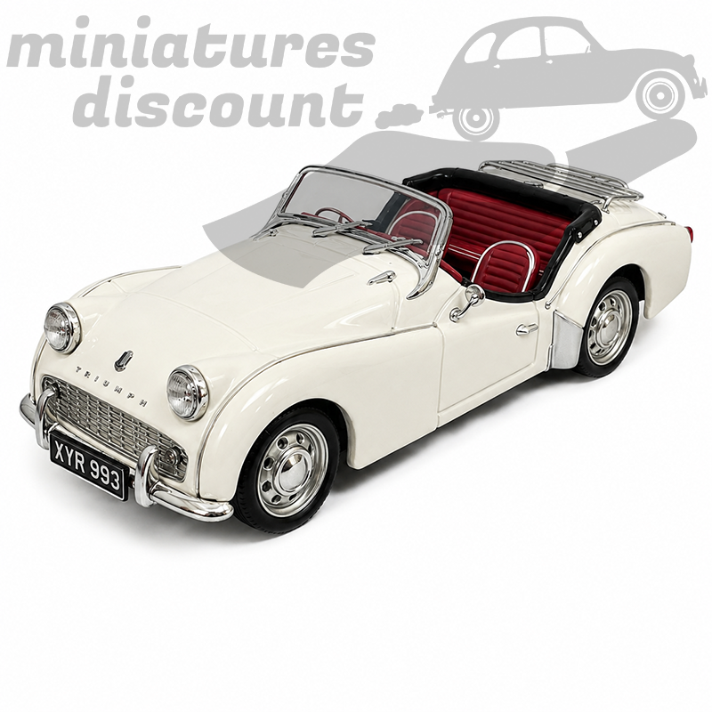 TRIUMPH TR2A (BLANC) - UNIVERSAL HOBBIES - 1/43ème en boite