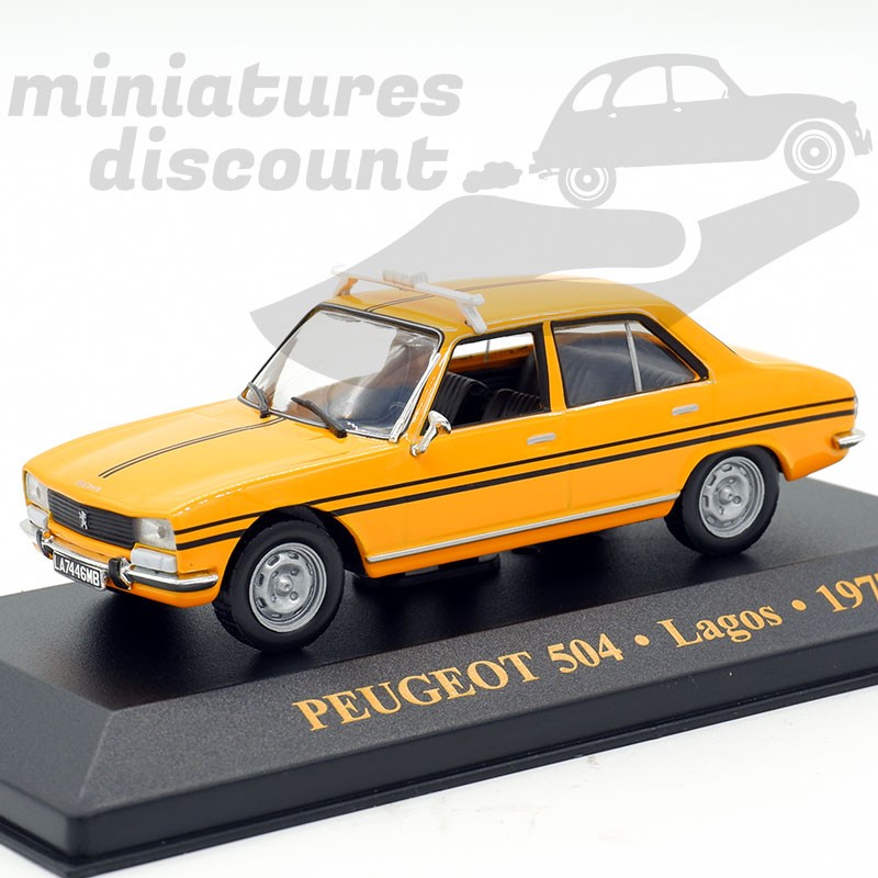 PEUGEOT 504 TAXI (JAUNE) - 1/43ème en boite