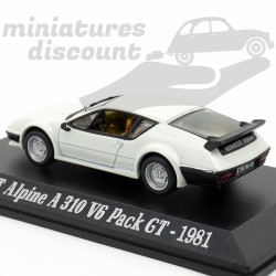 RENAULT ALPINE A310 V6 PACK GT (BLANC) - 1/43ème en boite