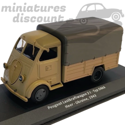 PEUGEOT LASTKRAFTWAGEN DMA MILITAIRE (MARRON) - 1/43ème en boite