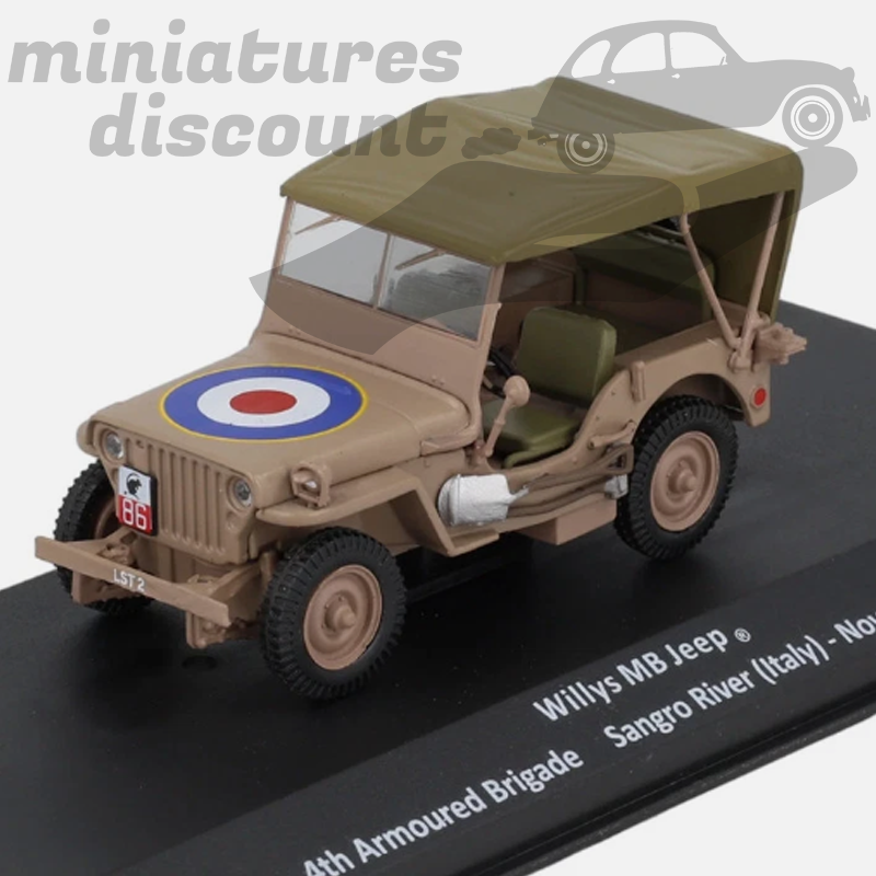 JEEP WILLYS MB (VERT MILITAIRE) - 1/43ème en boite