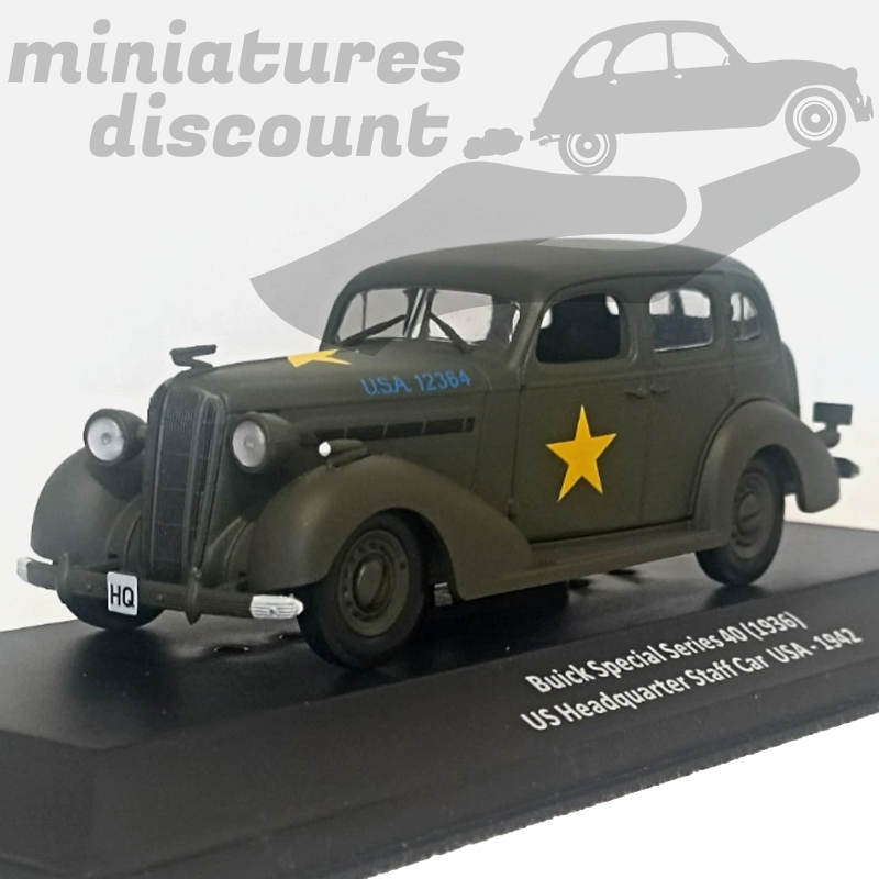 BUICK SPÉCIAL SÉRIES 40 DE 1936 (VERT MILITAIRE) - 1/43ème en boite