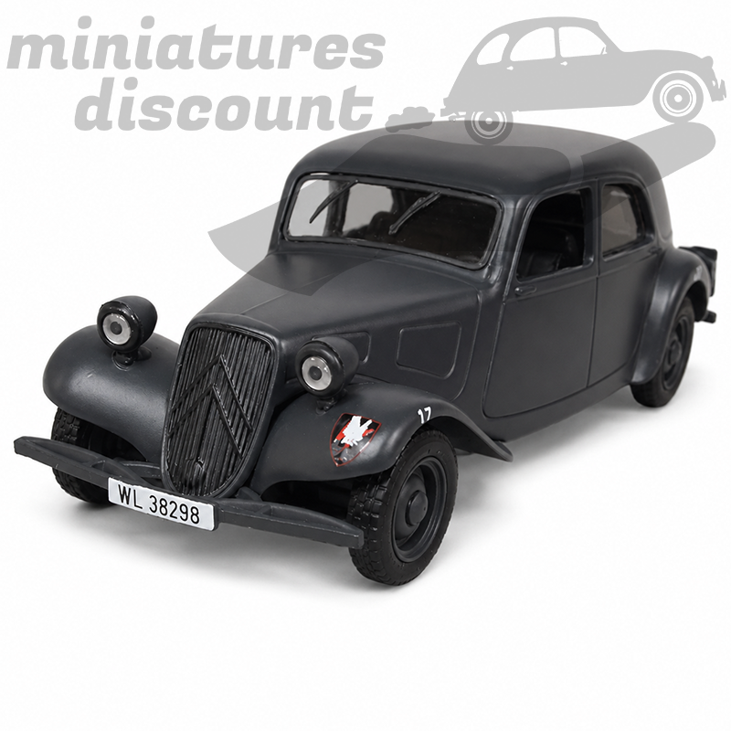 TRACTION AVANT 11 BL MILITAIRE (GRIS FONCÉ) - 1/43ème en boite