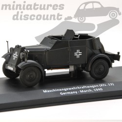 MASCHINENGEWEHRKRAFTWAGEN KFZ13 ALLEMAGNE EN 1940 MILITAIRE (VERT) - 1/43ème en boite