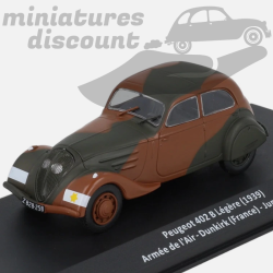 PEUGEOT 402B LÉGÈRE, ARMÉE DE L'AIR (MARRON) - 1/43ème en boite