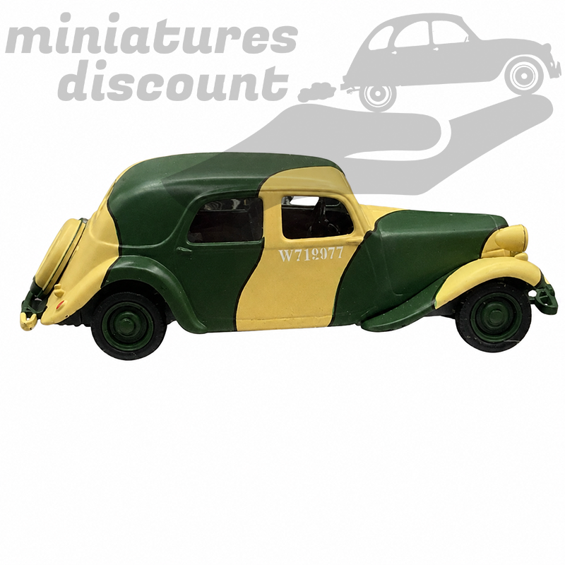 CITROËN TRACTION AVANT 11 BL MILITAIRE CORPS D'INFANTERIE (VERT MILITAIRE) - 1/43ème en boite