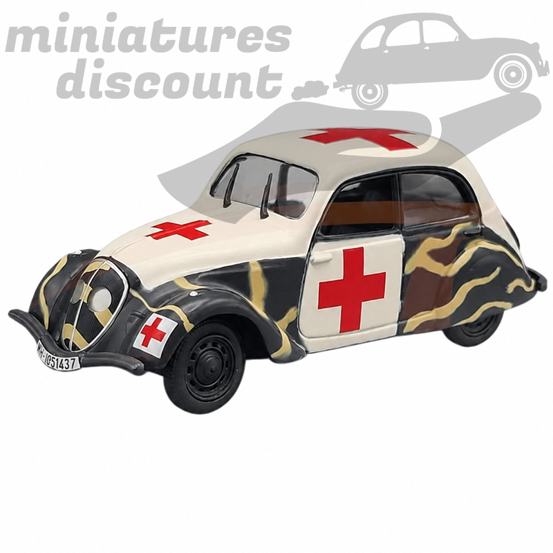 PEUGEOT 202, AMBULANCE RUSSIE (BLANC) - 1/43ème en boite