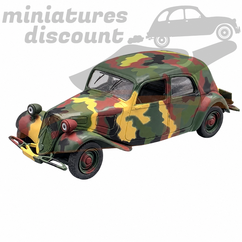 TRACTION AVANT 11 BL MILITAIRE (MULTICOLORE) - 1/43ème en boite