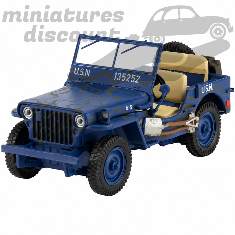 JEEP WILLYS MB (BLEU) - 1/43ème en boite