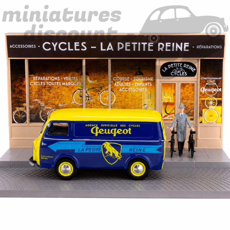 PEUGEOT D3A "CYCLES (BLEU) - 1/43ème sous blister