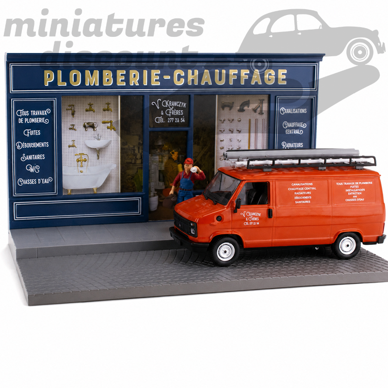 CITROËN C25 "PLOMBIER", (ORANGE) - 1/43ème sous blister
